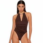 Women's Sexy Halter Backless Bodysuit
