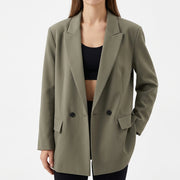 Women's Open Front Lapel Blazer for Office or Going Out