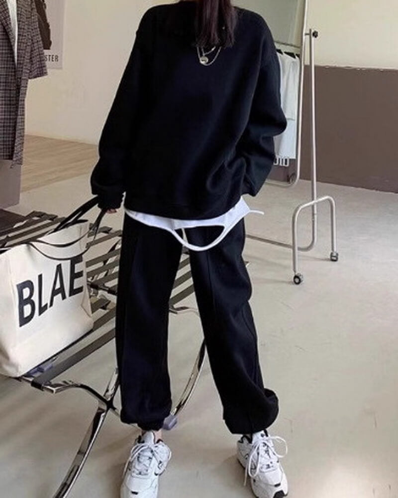 NURO Casual Hoodie and Jogger Set for Women