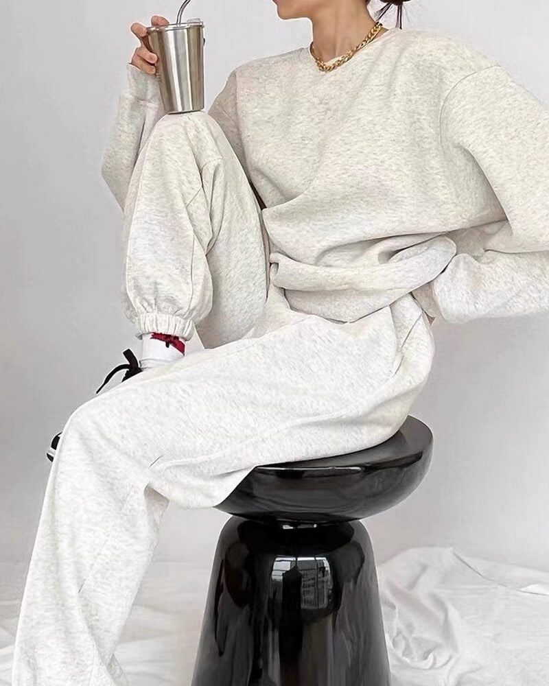 NURO Casual Hoodie and Jogger Set for Women