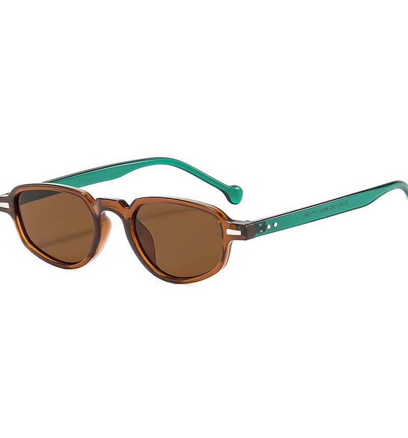 NURO Cat-Eye Square Sunglasses Retro Small Frame UV400 Shades