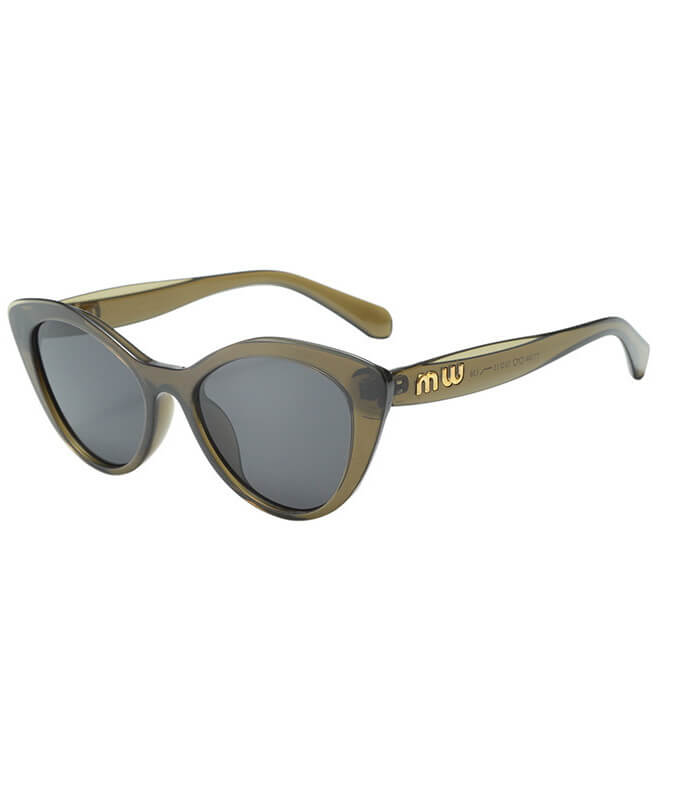 NURO Cat-Eye Sunglasses Leopard Print Frame UV400 Retro Sunglasses