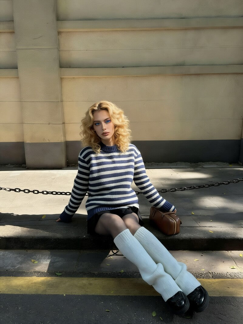 NURO Color Block Striped Hoodie, Oversized Pullover Sweatshirt with Graphic Print, Unisex Streetwear Long Sleeve Top