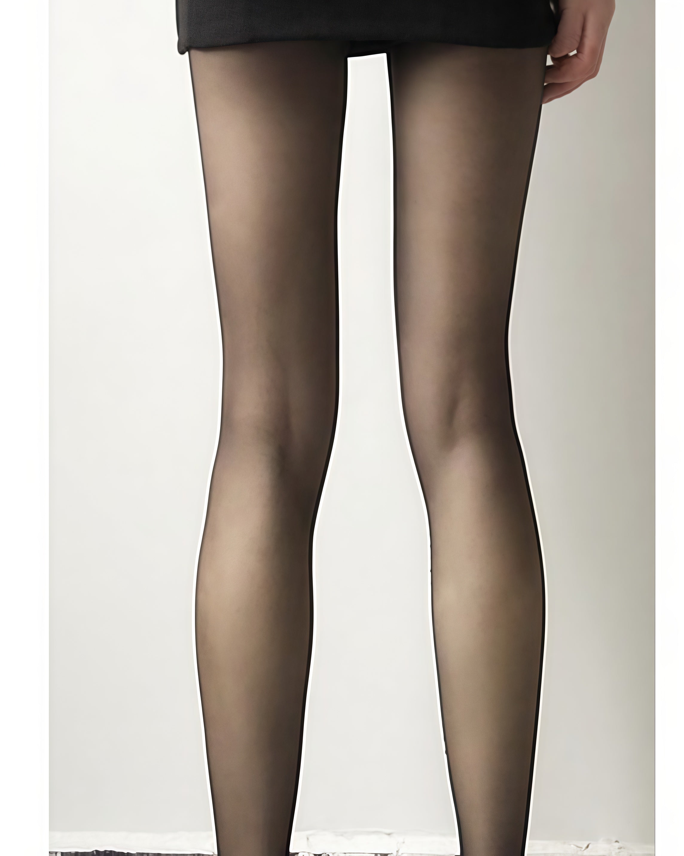 NURO Diamond Mesh Pattern Thigh-High Stockings