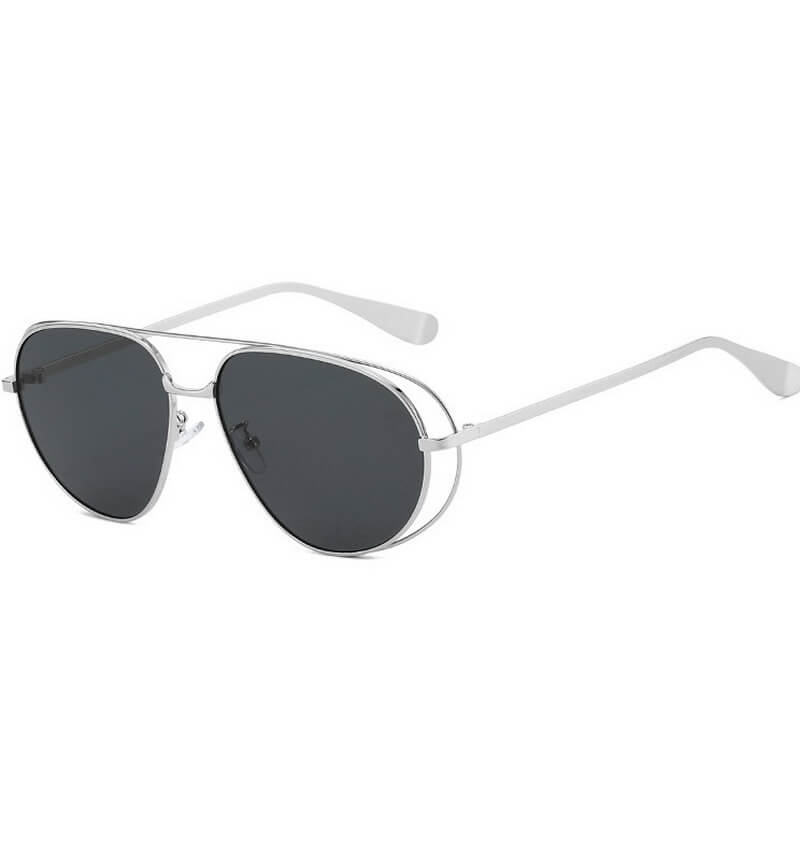 NURO Double Bridge Aviator Sunglasses UV400 Pilot Style Shades