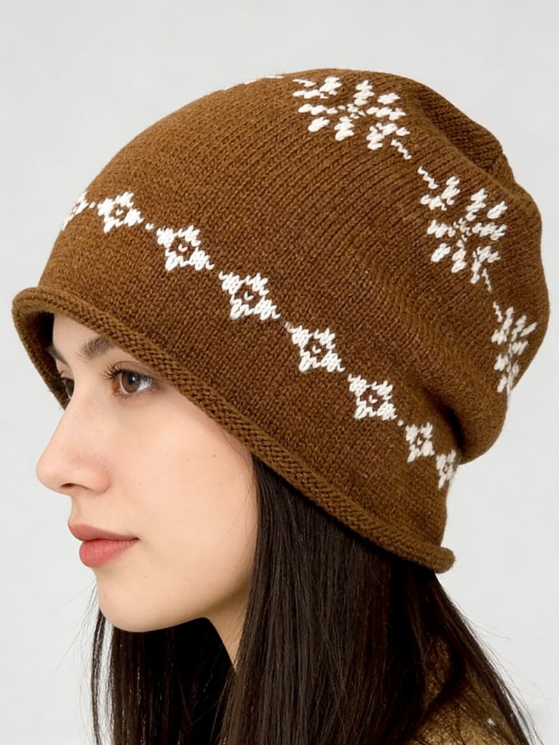 NURO Fair Isle Knit Beanie