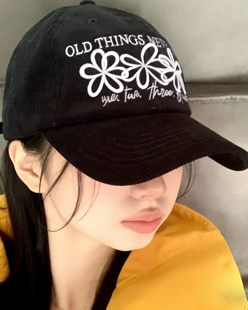 NURO Floral Embroidered Corduroy Baseball Cap