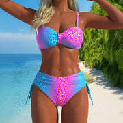 NURO Floral Print Open-Back One-Piece Swimsuit