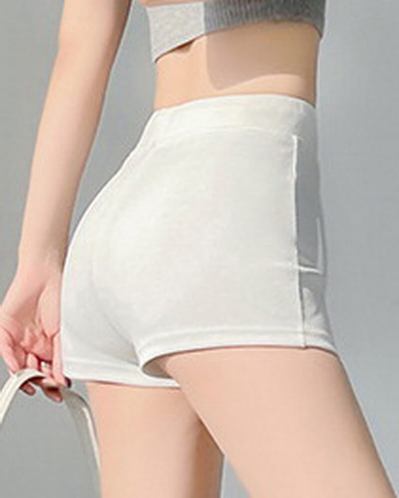 NURO High Waist Tapered Leggings - Tie Detail Workout Shorts