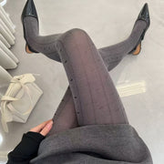 NURO Jacquard Bow & Heart Pattern Tights for Women