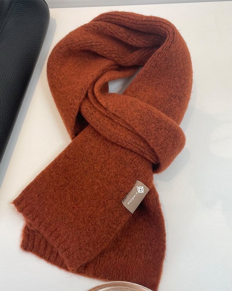 NURO Knit Fringe Scarf