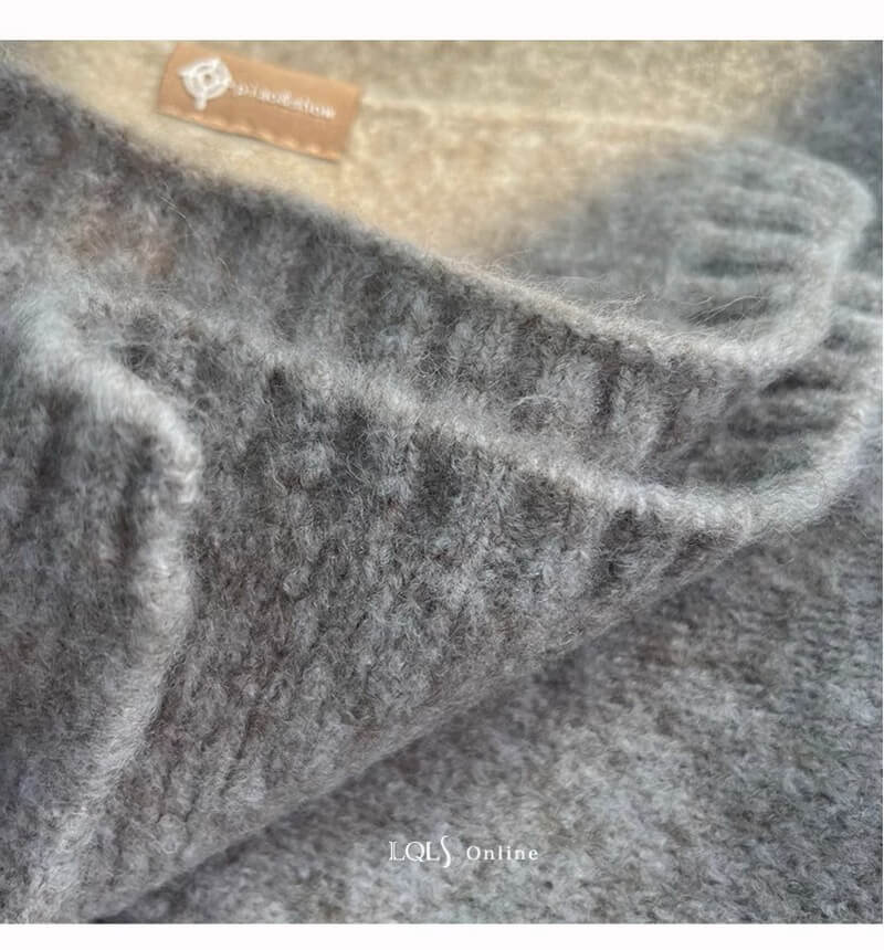 NURO Knit Fringe Scarf