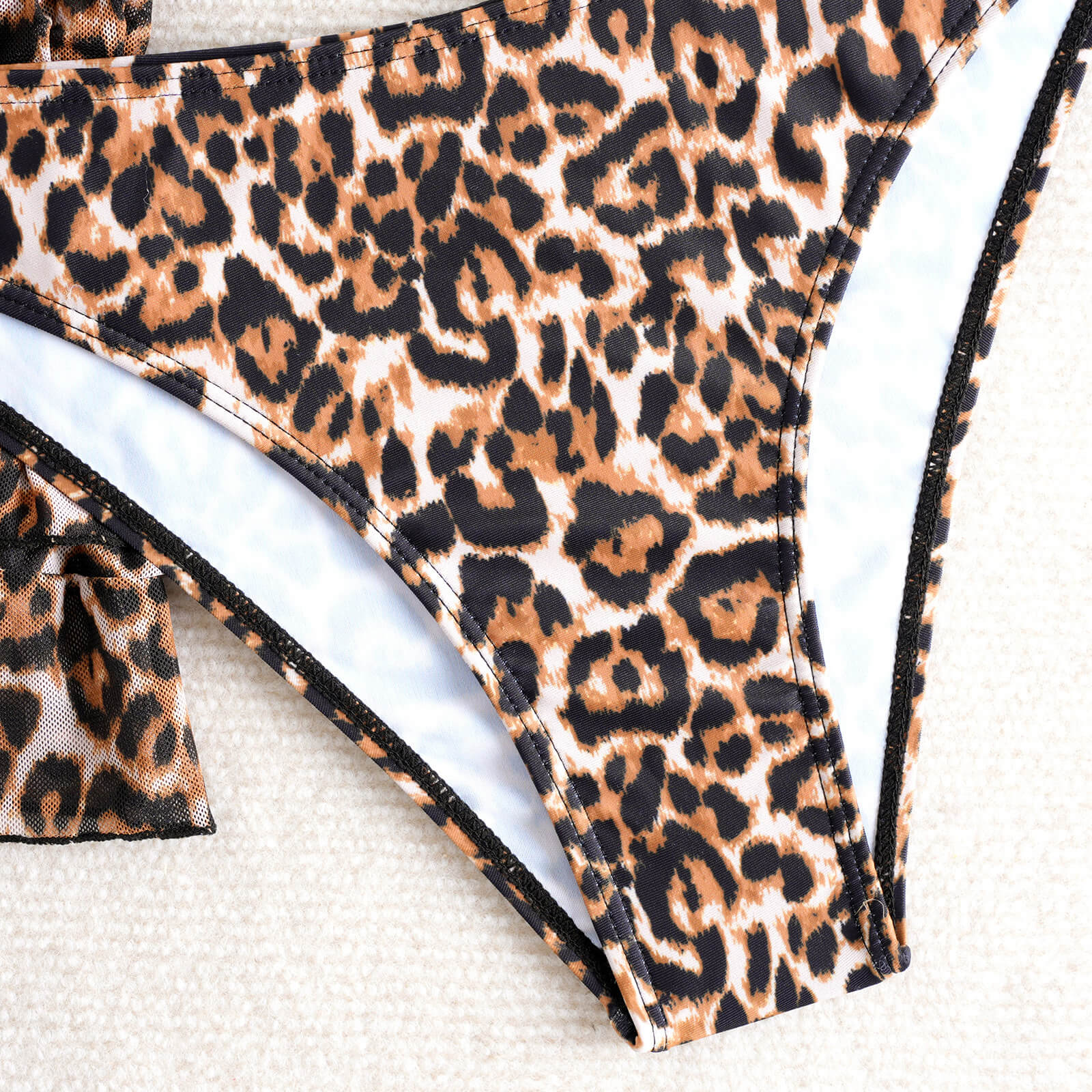 NURO Leopard Print 3-Piece Bikini Set