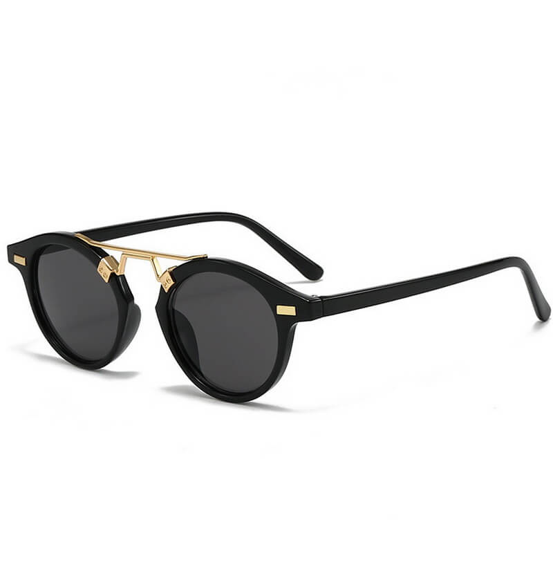 NURO Leopard Print Round Sunglasses Retro Fashion UV400 Shades