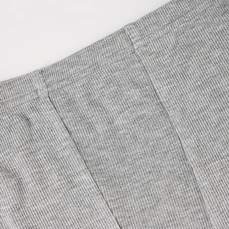 NURO Loungewear Long Sleeve Top & Shorts Set for Women