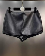 NURO Low-Rise Side-Zip Shorts