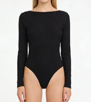 NURO Low Back Long Sleeve Bodysuit for Women