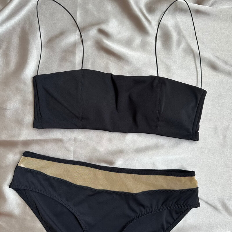 NURO Low Back Strapless Bandeau Bra - Seamless Comfort Light Support