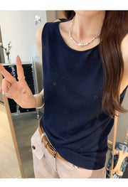 NURO Mesh Knit Sleeveless Tank Top