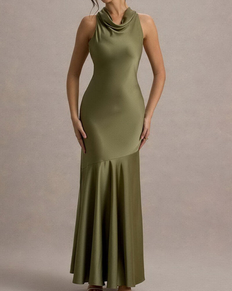 NURO Off Shoulder Mermaid Evening Gown Women's Elegant Backless Formal Dress