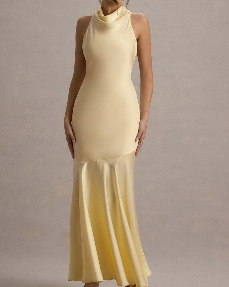 NURO Off Shoulder Mermaid Evening Gown Women's Elegant Backless Formal Dress