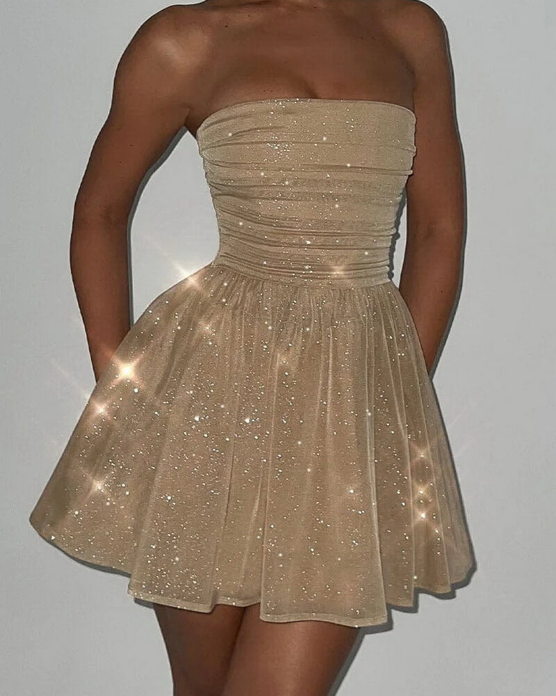 NURO Off Shoulder Sheer Mesh Mini Dress Women's Sexy Backless Bodycon Party Dress