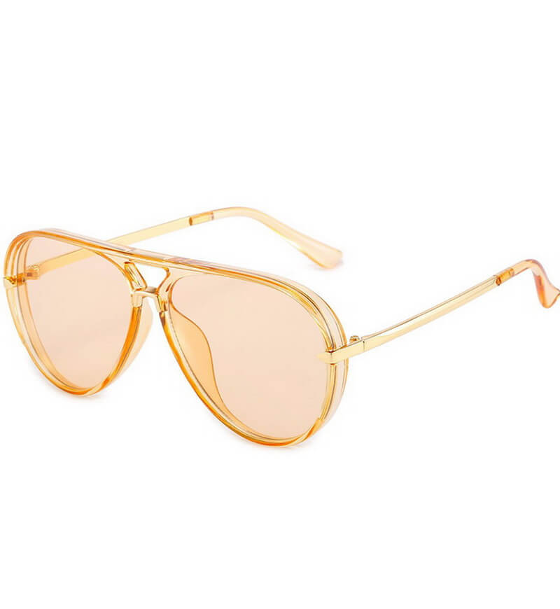 NURO Oversized Aviator Sunglasses Retro Pilot Frame UV400 Shades
