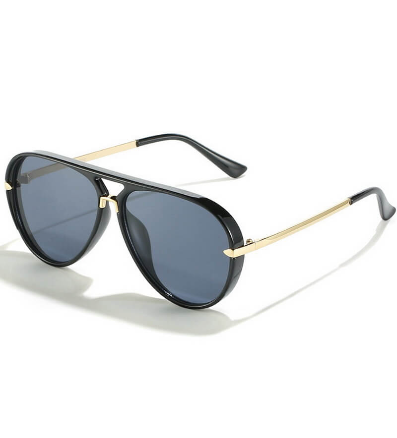 NURO Oversized Aviator Sunglasses Retro Pilot Frame UV400 Shades