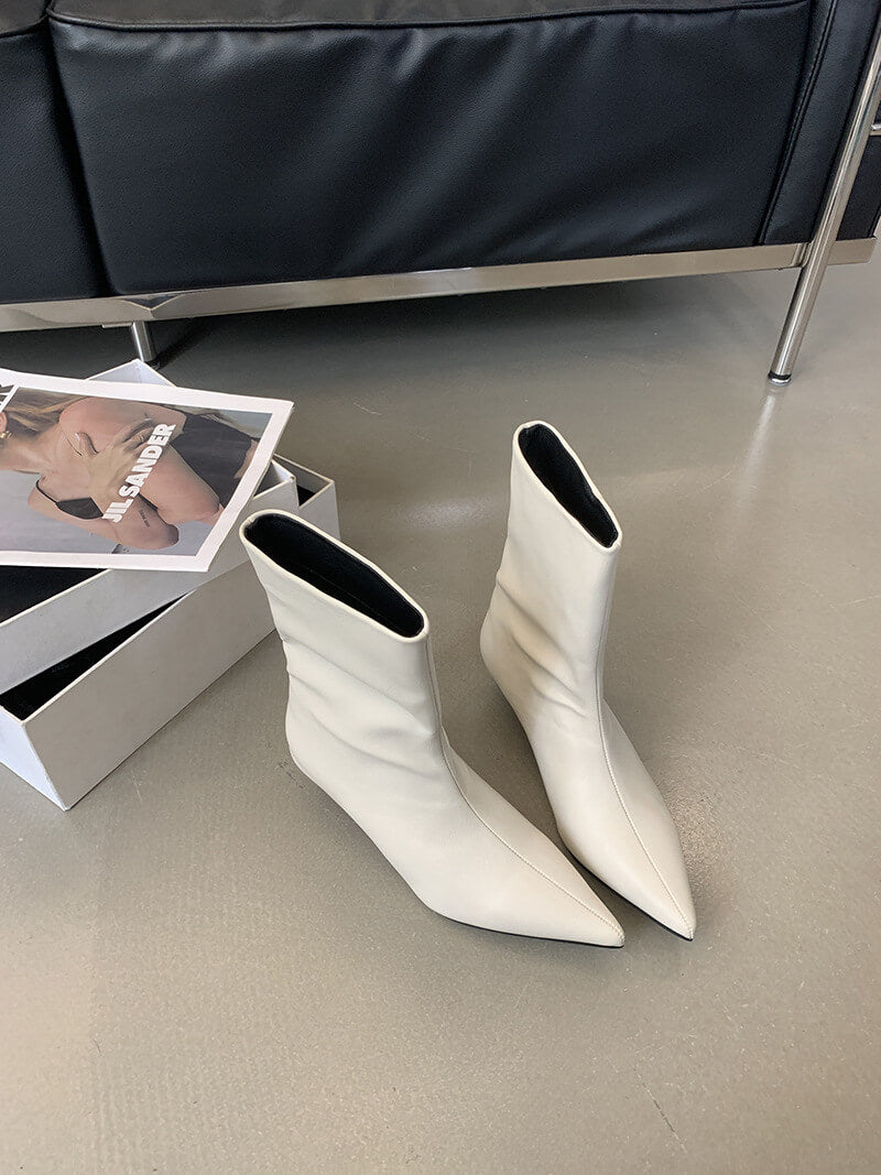 NURO Pointed Toe Kitten Heel Over The Knee Boots for Women and Men