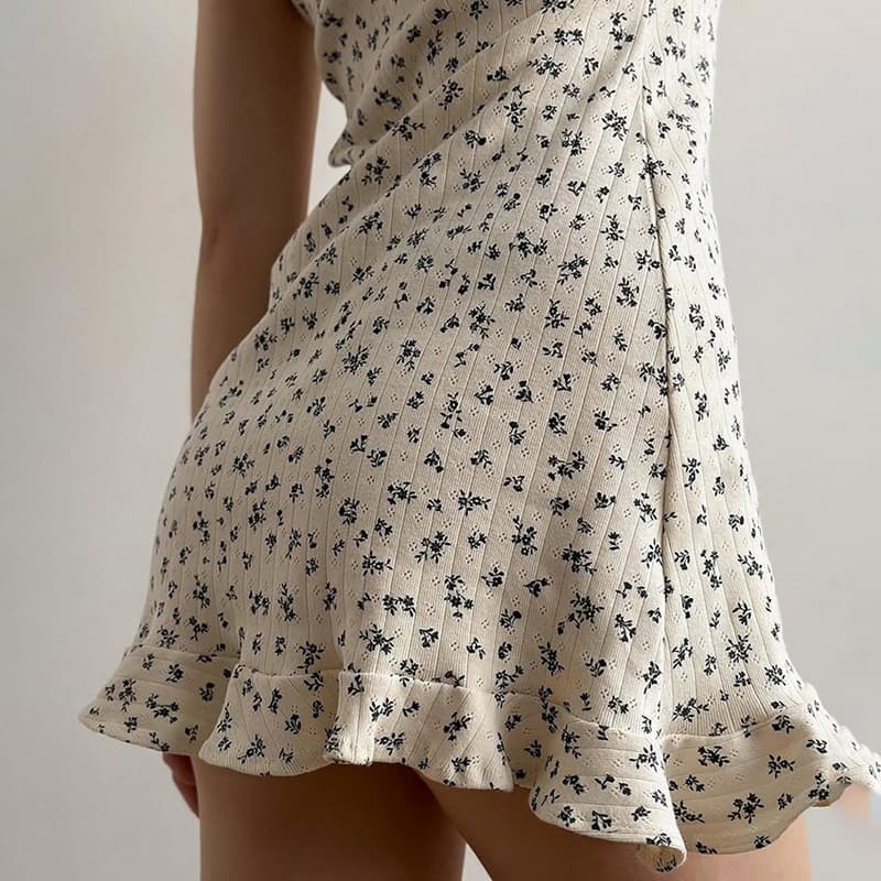 NURO Printed Cami Top Sleepwear Sleeveless Nightgown