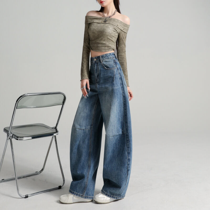 NURO Relaxed Curved Denim Pants