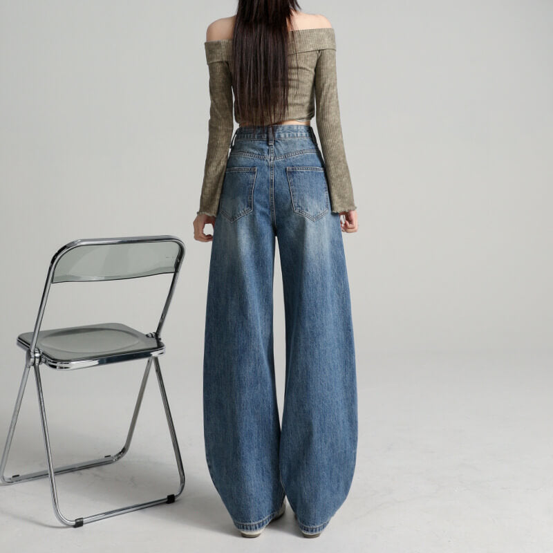 NURO Relaxed Curved Denim Pants