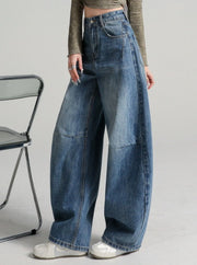 NURO Relaxed Curved Denim Pants