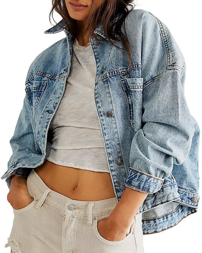 NURO Relaxed Fit Denim Jacket for Women
