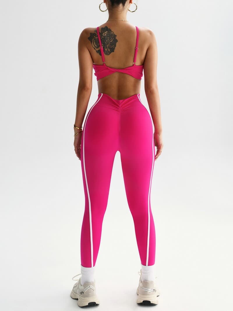 NURO Seamless High Waist Yoga Set Sports Bra and Leggings 2 Piece