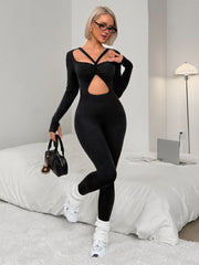 NURO Seamless Long-Sleeve Bodysuit with Yoga Pants