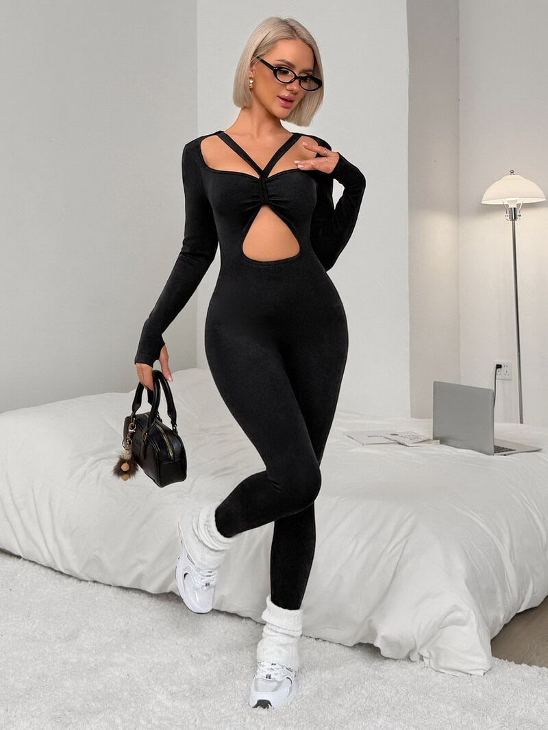NURO Seamless Long-Sleeve Bodysuit with Yoga Pants