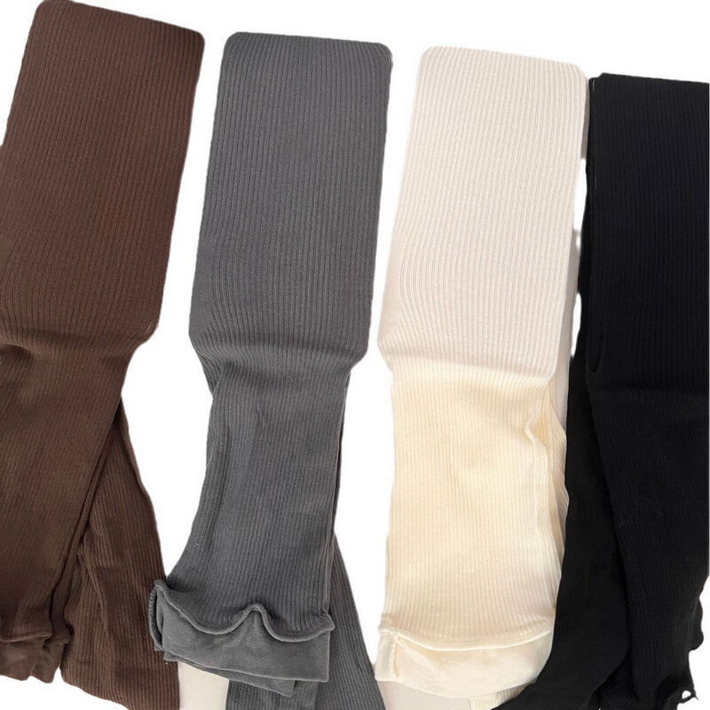 NURO Seamless Stripe Pattern Sheer Tights for Women
