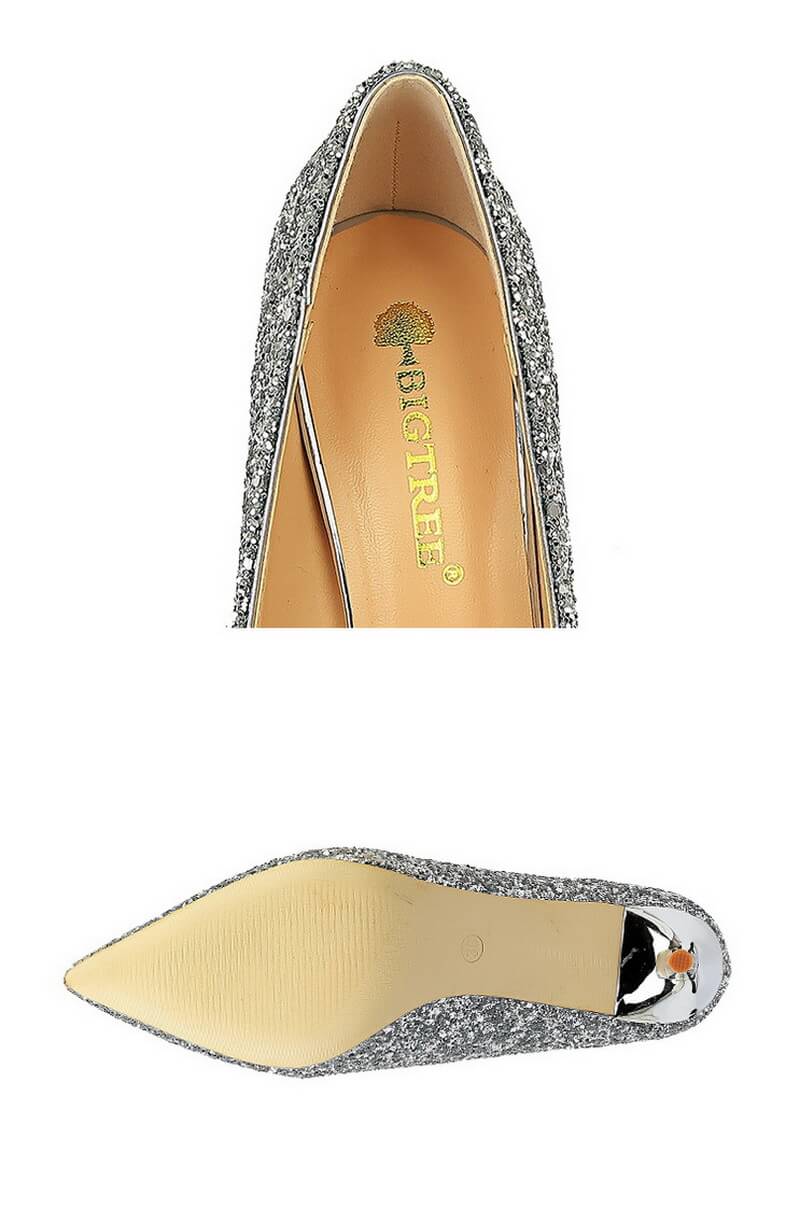 NURO Sequin Stiletto Pump