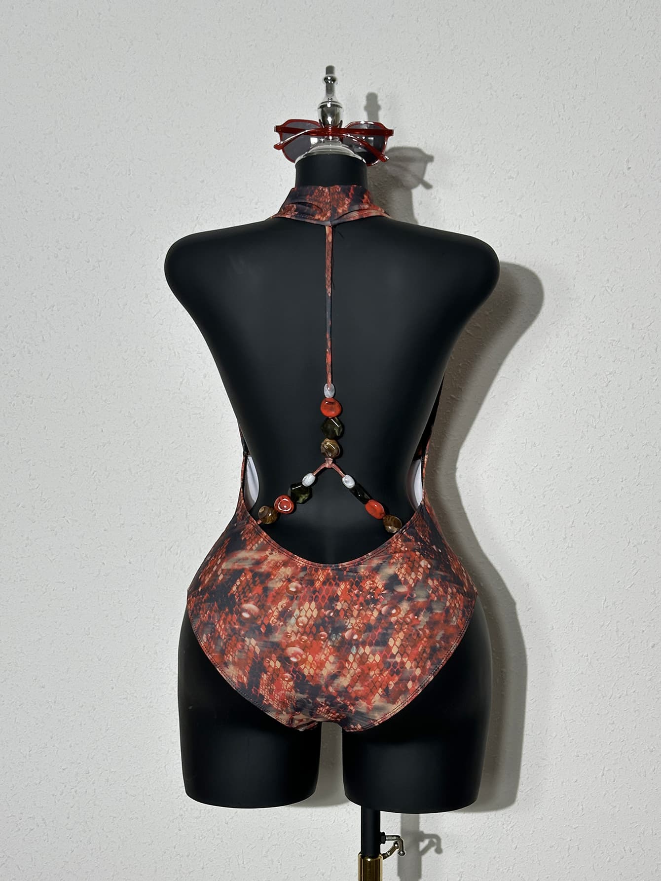 NURO Sexy backless bikini one-piece swimsuit