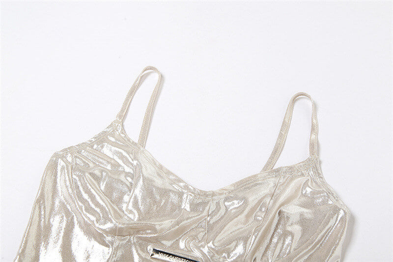 NURO Shiny Halter Bodysuit