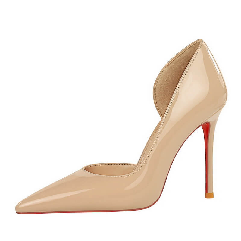 NURO Side-Cutout Stiletto High Heel Pump