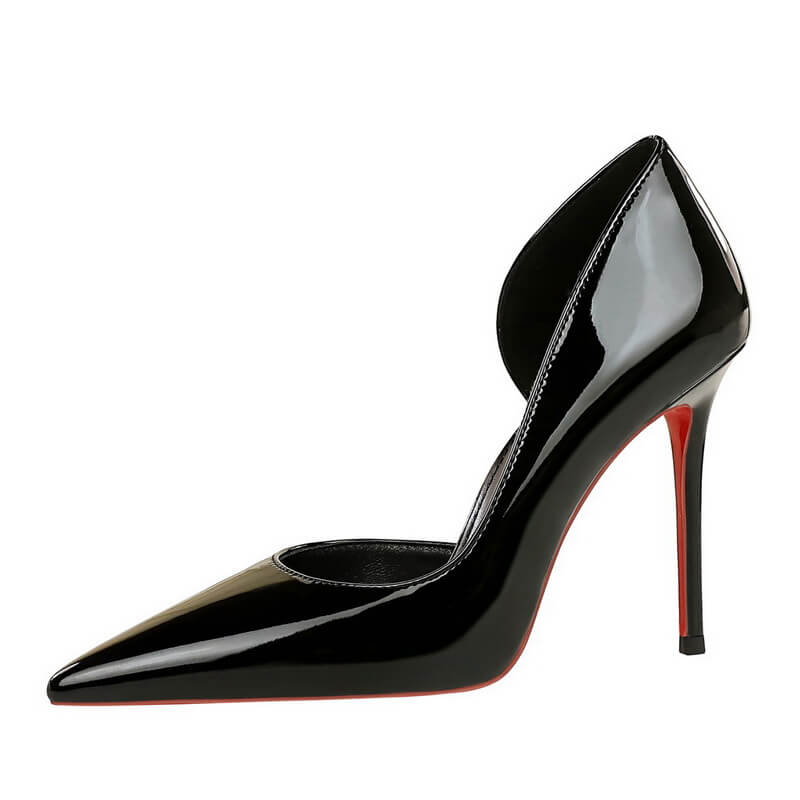 NURO Side-Cutout Stiletto High Heel Pump