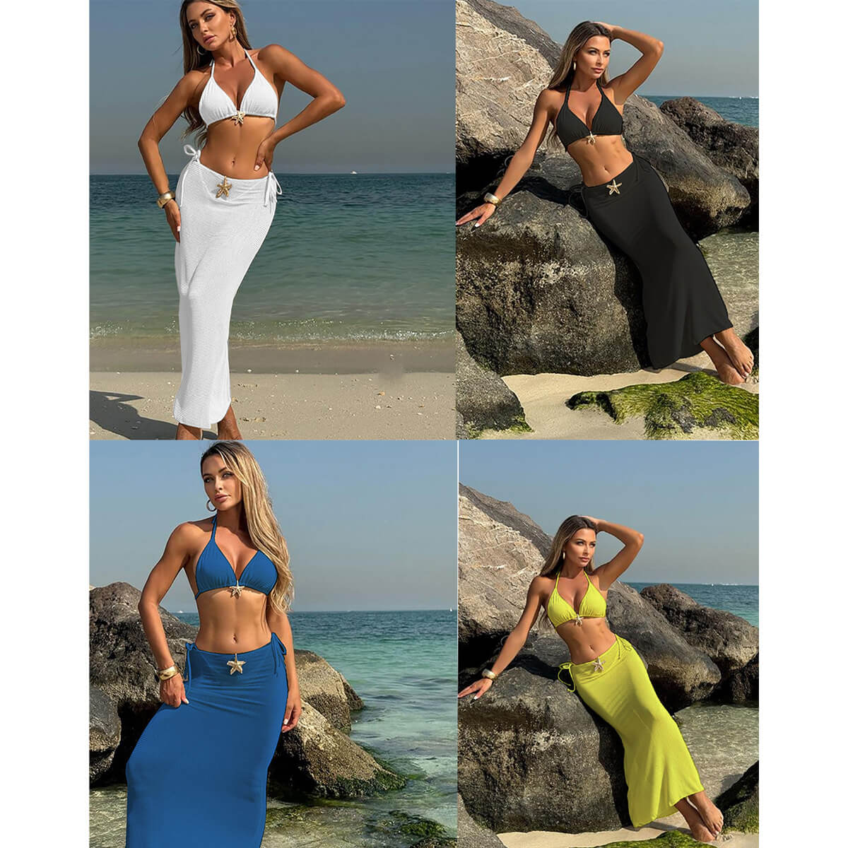 NURO Solid Color High Elasticity One Piece Swimsuit Athletic Bathing Suit
