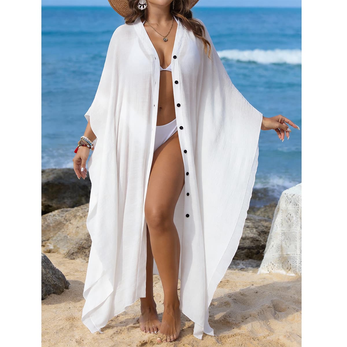 NURO Solid Color One Piece Swimsuit Athletic Training Bathing Suit Loose and breathable