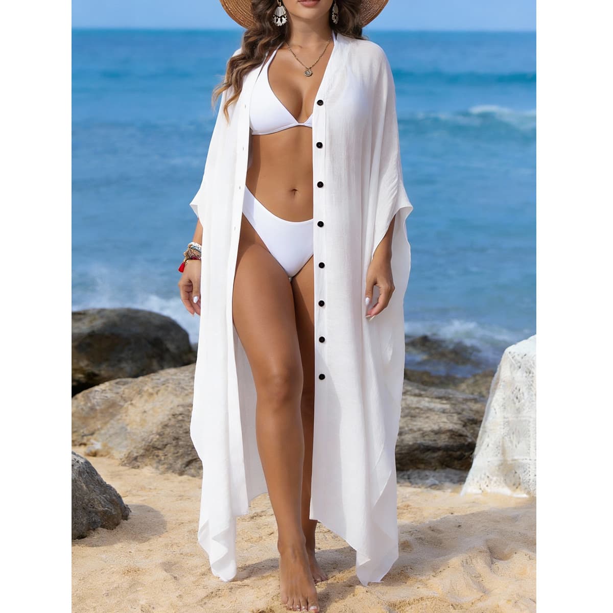 NURO Solid Color One Piece Swimsuit Athletic Training Bathing Suit Loose and breathable