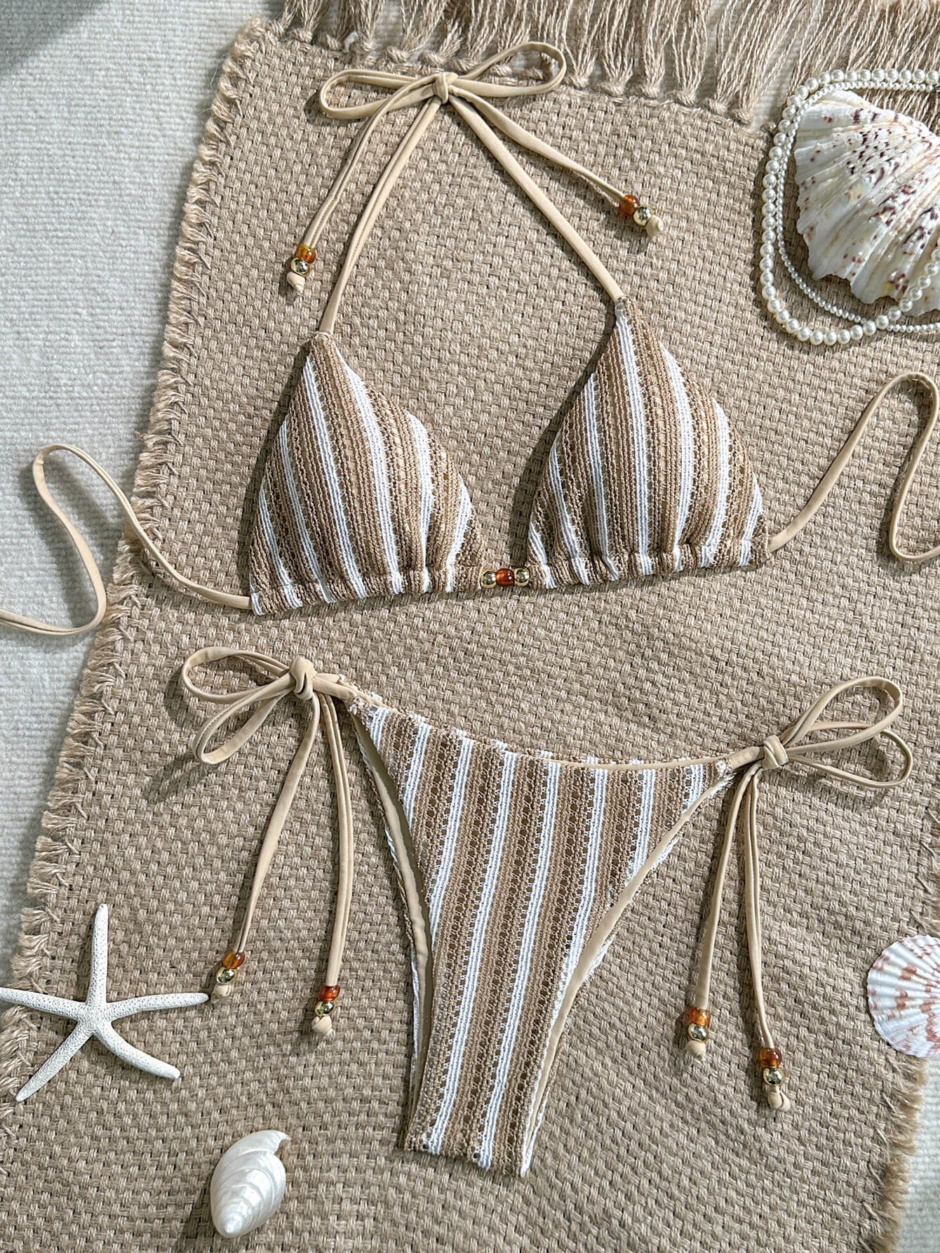 NURO Solid Knit Bikini Set – Fashion Beachwear