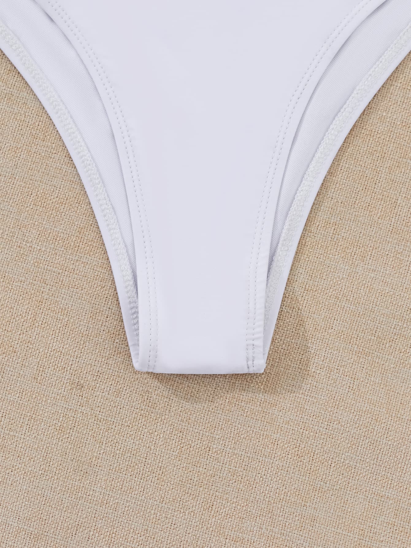 NURO Solid color halterneck strap three-piece beach casual swimwear