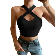NURO Spaghetti Strap Crop Top High Stretch Camisole