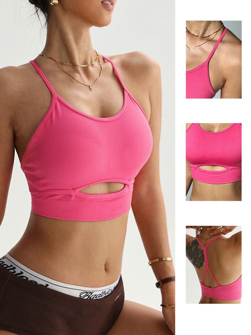 NURO Spaghetti Strap Sports Bra